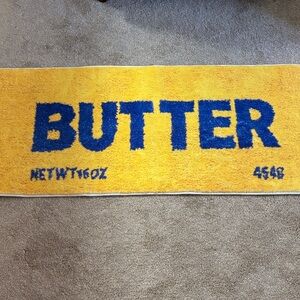 Yellow and Blue Door Mat